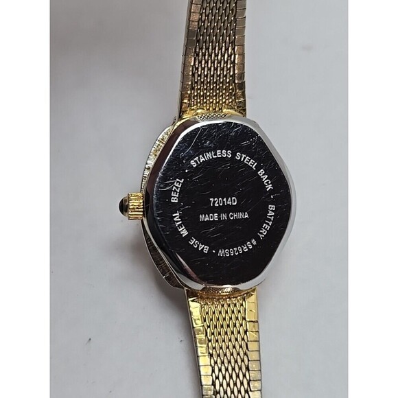 Dufonte Lucien Piccard Womens Diamond Watch Gold Tone Dainty Dress New Battery main image 9